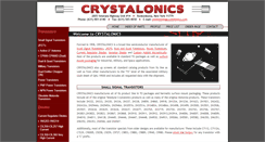 Desktop Screenshot of crystalonics.com